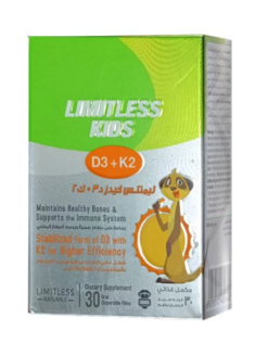 LIMITLESS KIDS D3+K2 30 ODF