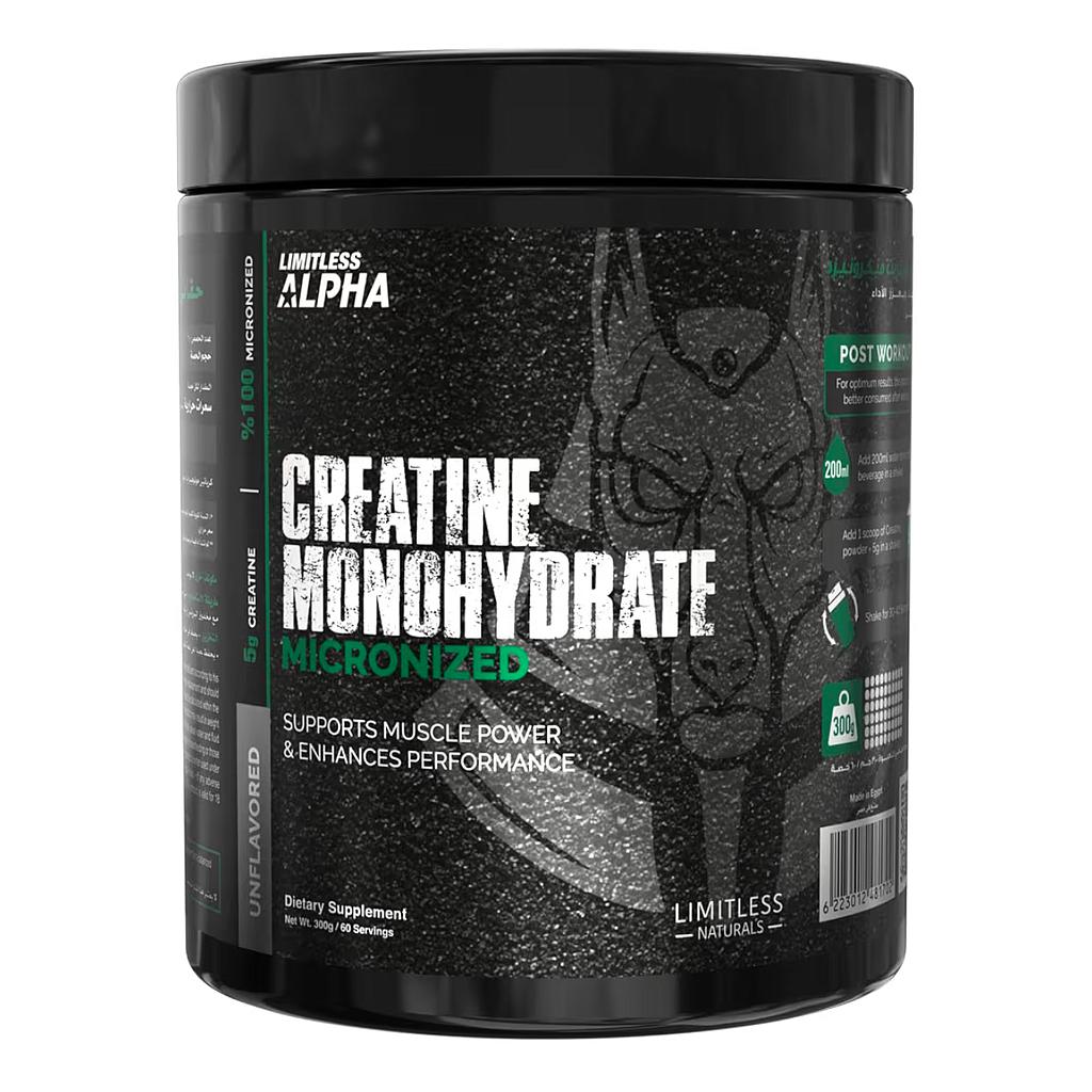 LIMITLESS ALPHA CREATIN MONOHYDRATE 60 SERV 300 GM 
