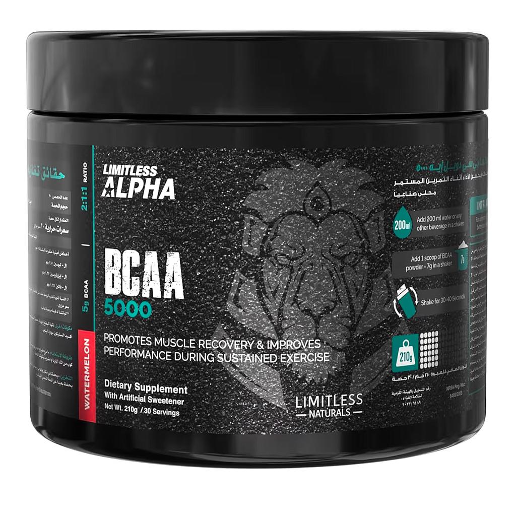 LIMITLESS ALPHA BCAA 5000--30 SERV 210 GM 